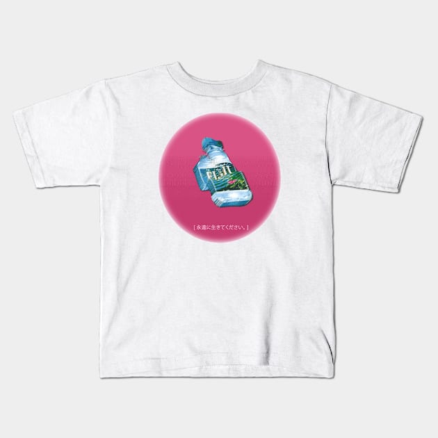 Fiji water live forever Kids T-Shirt by Custom Style